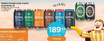 Scandinavian Park Odense pilsner eller classic eller royal øl - 3 kasser tilbud