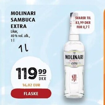 Scandinavian Park Molinari sambuca extra tilbud