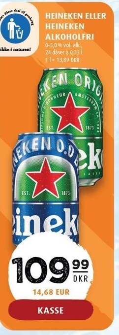 Scandinavian Park Heineken eller heineken alkoholfri tilbud