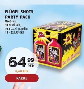 Scandinavian Park Flügel shots party-pack tilbud