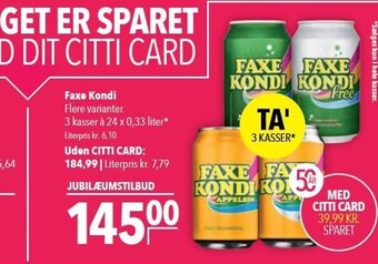 Citti Faxe kondi tilbud