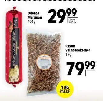 Citti Odense marcipan rexim valnøddekerner tilbud