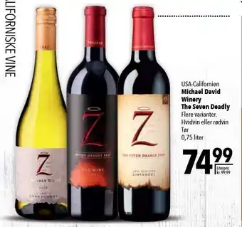 Citti Michael davil winery the seven deadly tilbud