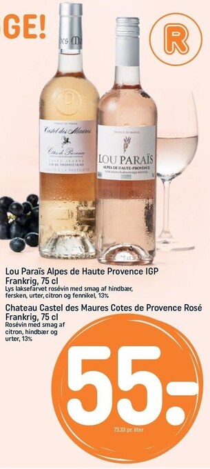 REMA 1000 Lou parais alpes de haute provence igp frankrig 75 cl tilbud
