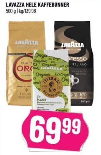 Løvbjerg LAVAZZA HELE KAFFEBØNNER tilbud