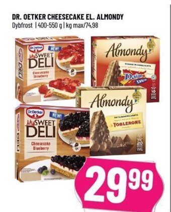 Løvbjerg DR. OETKER CHEESECAKE EL. ALMONDY tilbud