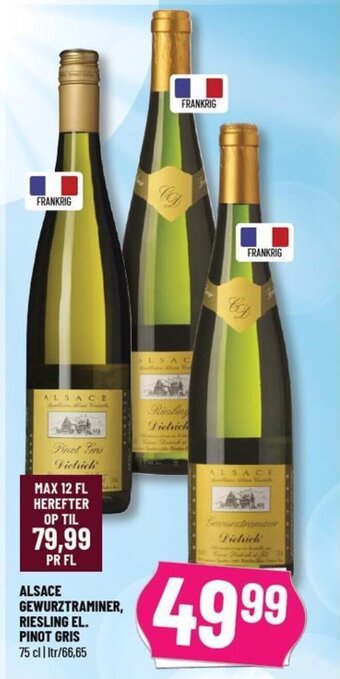 Løvbjerg ALSACE GEWURZTRAMINER, RIESLING EL. PINOT GRIS 75 cl tilbud