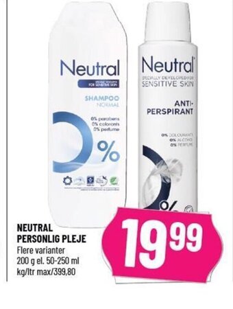 Løvbjerg NEUTRAL PERSONLIG PLEJE tilbud