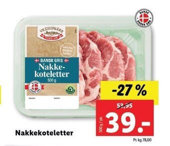 Lidl Nakkekoteletter tilbud