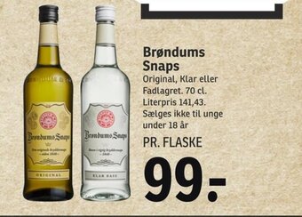 SPAR Brøndums Snaps tilbud