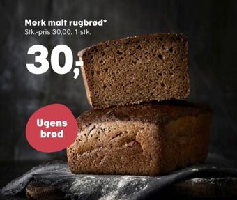 Kvickly Ukendt bageren rugbrød tilbud
