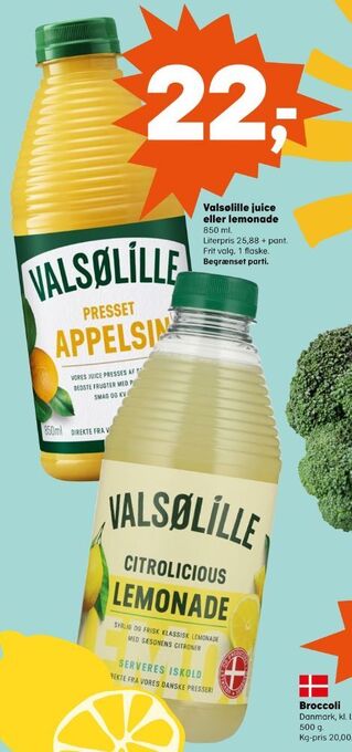 SuperBrugsen Valsølille appelsinjuice tilbud