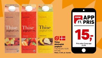 SuperBrugsen Thise yoghurt pære & banan tilbud