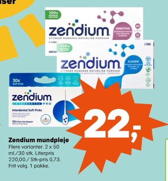 Kvickly Zendium tandpasta tilbud