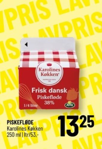 Løvbjerg Karolines piskefløde 38% tilbud