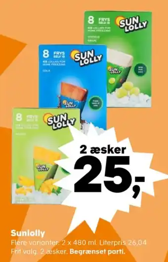 SuperBrugsen Sun lolly is frys selv tilbud