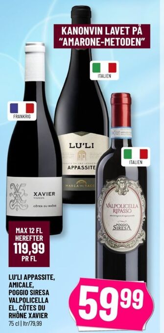 Ukendt italiensk rødvin