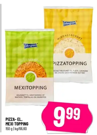 Falengreen revet ost mexitopping