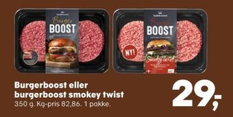 SuperBrugsen Burger boost hakkebøffer tilbud