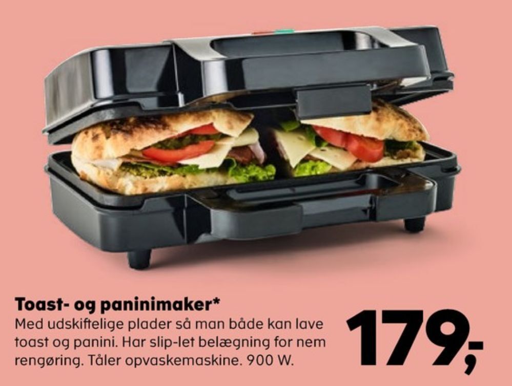 Coop panini toaster tilbud hos SuperBrugsen