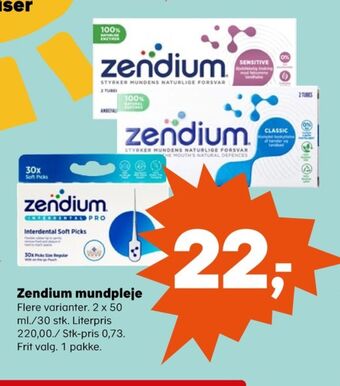SuperBrugsen Zendium tandpasta tilbud