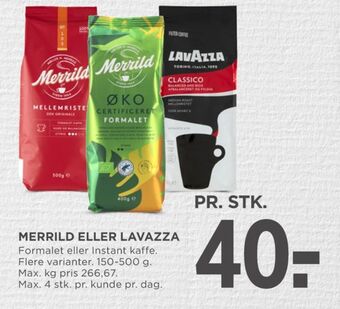 MENY Mellemristet kaffe formalet tilbud