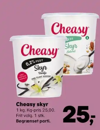 SuperBrugsen Cheasy skyr naturel tilbud