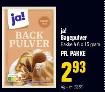 Poetzsch Padborg ja! Bagepulver Pakke à 6 x 15 gram PR. PAKKE tilbud