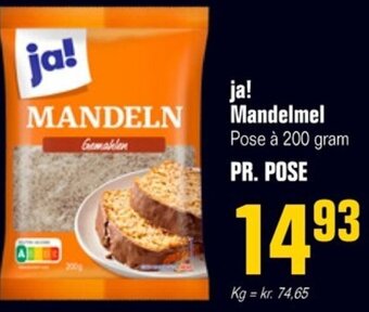 Poetzsch Padborg ja! Mandelmel Pose à 200 gram tilbud