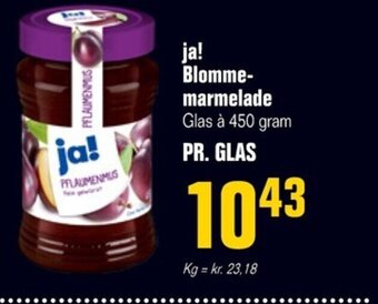 Poetzsch Padborg ja! Blomme-marmelade Glas à 450 gram tilbud