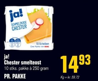 Poetzsch Padborg ja! Chester smelteost 10 stks. pakke à 250 gram tilbud