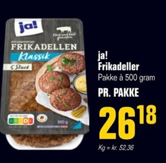 ja! Frikadeller Pakke à 500 gram