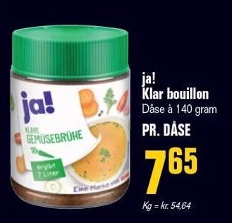 Poetzsch Padborg Ja! klar bouillon tilbud