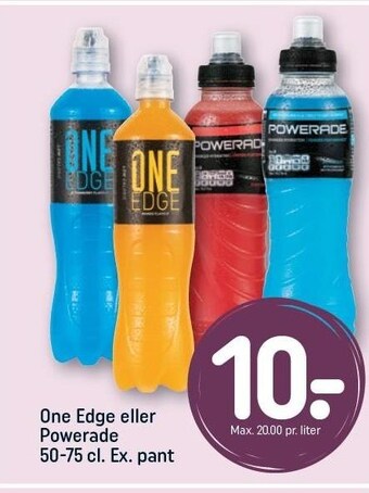 REMA 1000 One edge eller powerade tilbud