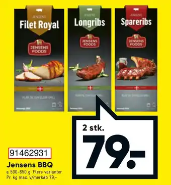 Bilka Jensens BBQ 500-650g tilbud