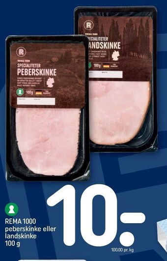 REMA 1000 Rema 1000 peberskinke eller landskinke tilbud
