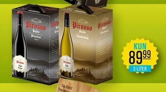 Bib rødvin hvidvin 3 liter pirosso