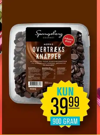 Priss Spagsberg overtræks knapper chokolade tilbud