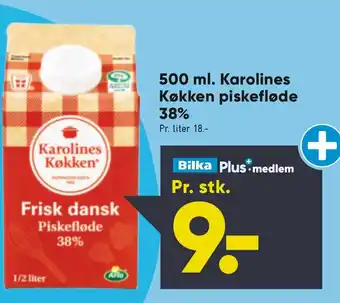 Bilka 500 ml Karoline Køkken Piskefløde tilbud