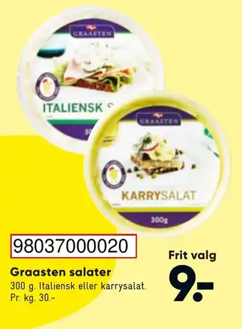 Bilka Graasten Salater 300g tilbud
