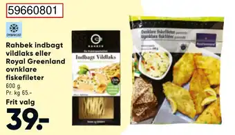 Bilka Rahbek Indbagt Vildlaks eller Royal Greenland 600g tilbud
