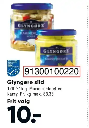 Bilka Glyngøre Sild 120-215g tilbud