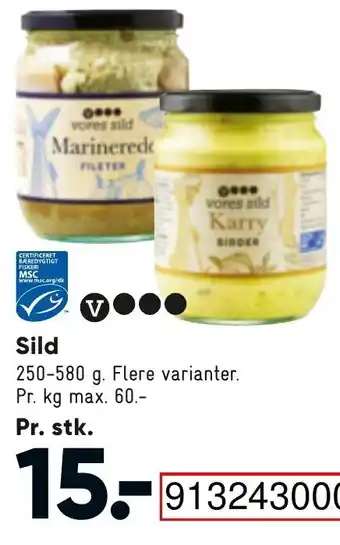 Bilka Sild 250-580g tilbud