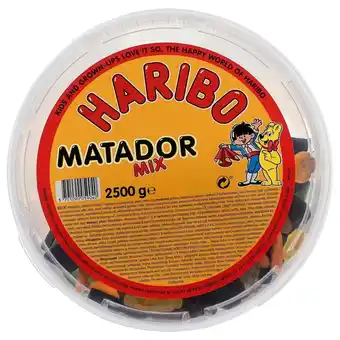 Netpris Haribo matador mix 2,5 kg tilbud