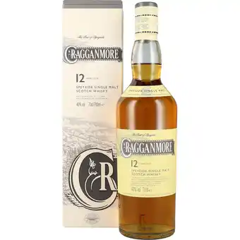 Cragganmore 12 års single malt whisky 40% 70 cl