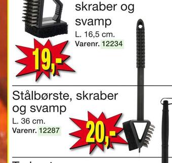 Harald Nyborg Stålbørste, skraber og svamp tilbud