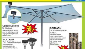 Harald Nyborg Solcellelyskæde til parasol tilbud