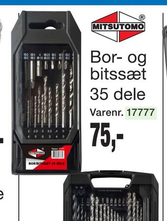 Harald Nyborg Bor- og bitssæt 35 dele tilbud