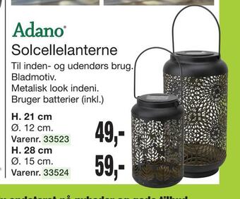 Harald Nyborg Solcellelanterne tilbud