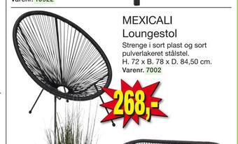 Harald Nyborg Mexicali loungestol tilbud